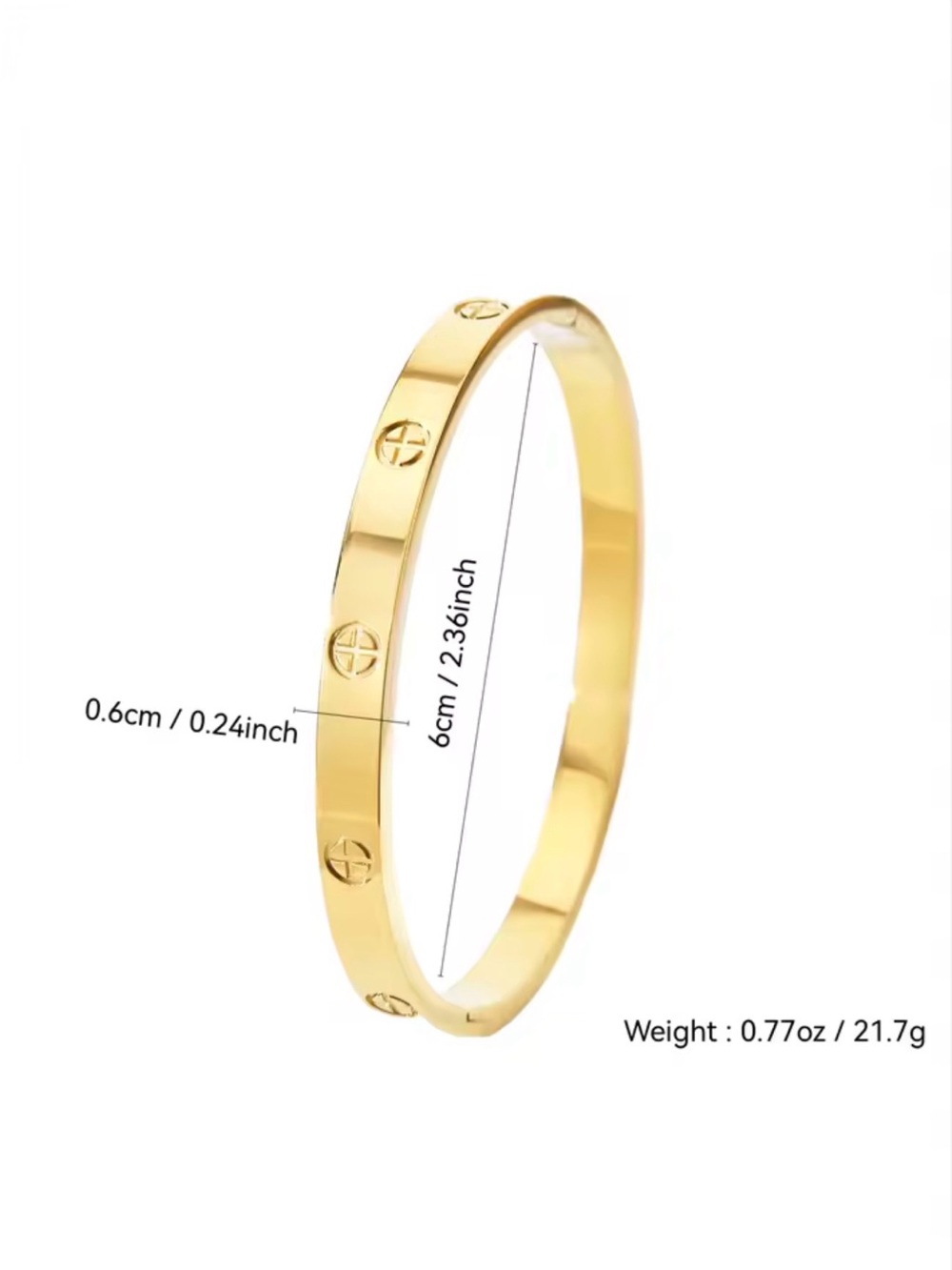 Elegant Gold and Silver Twin Bangle Bracelets - Women's Jewelry - Picture 5 of 6